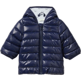 9-12M - Tunnare jackor United Colors of Benetton Kid's Padded Jacket With Ears - Dark Blue