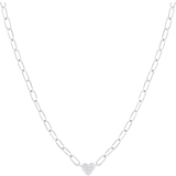 Guido Maria Kretschmer Collection Chain Necklace - Silver/Transparent