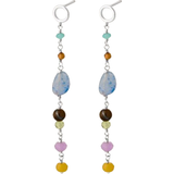 Turmalin Örhängen Pernille Corydon Summer Shades Earrings - Silver/Multicolour