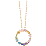 Topas Halsband Mads Z Circus Pendant - Gold/Multicolour
