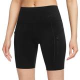 Dam - Nylon Shorts Nike Go Women's Firm-Support Mid-Rise Biker Shorts - Black