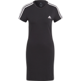 T-shirtklänningar adidas Essentials 3-Stripes Tee Dress - Black/White