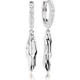 Sif Jakobs Vulcanello Lungo Earrings - Silver/Transparent