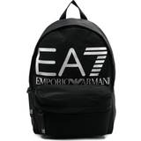 EA7 Dam Väskor EA7 Unisex Black White Logo Backpack