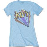 Kiss Dam Kläder Kiss Ladies T-Shirt/Stars XX-Large