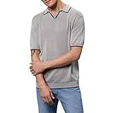 Pierre Cardin Herr Kläder Pierre Cardin Stickad tröja för män kortärmad tröja, 9102