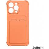 Hurtel JollyFX Card Armor Case skal för iPhone 13 Pro Max kortplånbok Air Bag pansarhus Apelsin