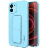Wozinsky Kickstand Case flexibelt silikonskal med stativ iPhone XS Max Ljusblå