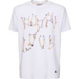 Vivienne Westwood Kläder Vivienne Westwood Mens White Bones Chain Graphic-print Cotton-jersey T-shirt