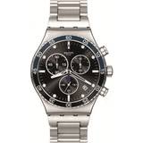 Swatch Analog - Herr - Kronografer Armbandsur Swatch Dark Blue Irony (YVS507G)