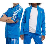Polyester - Tunnare jackor adidas Junior Original Adicolor SST Training Jacket - Blue Bird
