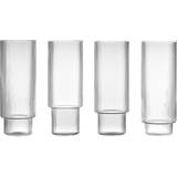 Stapelbara Glas Ferm Living Ripple Long Drinkglas 30cl 4st