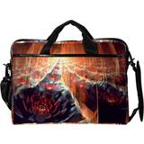 Kanvas Portföljer EZIOLY Bloom Flower Fractal 14 Briefcase - Multicolour