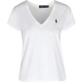 Polo Ralph Lauren Dam - Långa kjolar T-shirts Polo Ralph Lauren Pony V-Neck T-shirt - White