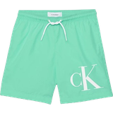 Calvin Klein Badkläder Calvin Klein Kid's Monogram Swim Shorts - Cabbage