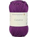 Schachenmayr Catania Bomullssticknings- och Virkgarn 125 M, Färg 282 Violett 1 Bit