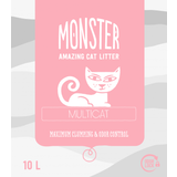 Monster Katter - Kattsand Husdjur Monster Multicat 10L