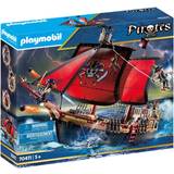 Playmobil Pirater Leksaker Playmobil Pirates Large Floating Pirate Ship with Cannon 70411