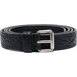 Prada Skärp Prada Men's Textured Leather Belt - Black
