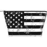 Gearsly American USA Flag Mini Cosmetic Bag - Black