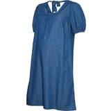 Mamalicious Maternity Dress Medium Blue Denim (20018407)