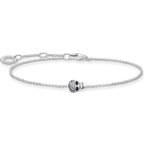 Bismarck Armband Thomas Sabo Skull Bracelet - Silver/Black/Transparent