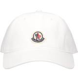 Moncler L - Vita Kläder Moncler Embroidered Logo Cotton Baseball Cap