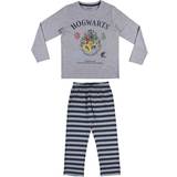 Pyjamasar Barnkläder Harry Potter Kid's Hogwarts Long Pyjama Set - Grey (2200007699)