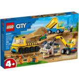 Lego Byggarbetsplatser Leksaker Lego City Construction Trucks & Wrecking Ball Crane 60391