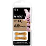 Hörapparatsbatteri Batterier & Laddbart Duracell Hearing Aid Batteries Size 13 6-pack