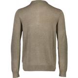 Nylon Pikétröjor Lindbergh Long Sleeve Knit Polo Shirt - Sand