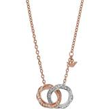 Rostfritt stål Halsband Emporio Armani Necklace - Rose Gold/Silver/Transparent