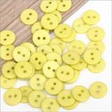 Multicolor Bread Button Small Round Resin Sewing Buttons 100pcs