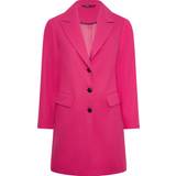 26 - Dam Kappor & Rockar Yours Curve Midi Formal Coat Plus Size - Pink