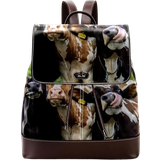 Vridlås Ryggsäckar Four Cute Cow Personalized Casual Daypack - Multicolour