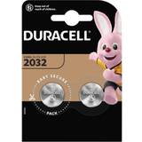 Litiumbatteri cr2032 batterier och laddbart Duracell 2032 2-pack