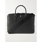 Väskor Montblanc Meisterstück 4810 Textured-Leather Briefcase Men Black