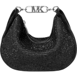 Mocka Väskor Michael Kors Kendall Small Embellished Suede Shoulder Bag - Black