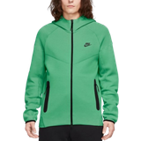 Herr - Hoodies Tröjor Nike Sportswear Men's Tech Fleece Windrunner Zip Up Hoodie - Spring Green/Black