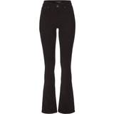 Arizona Dam Kläder Arizona Bootcut-Hose Damen stylische High Waist Hose elastische Cordhose Kurzgröße 69470727 Schwarz