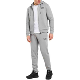 Emporio Armani Jumpsuits & Overaller Emporio Armani Branded Hood Full Zip Tracksuit - Grey