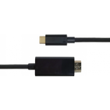 High Speed (4K) - USB-kabel Kablar Deltaco USB C - HDMI M-M 1m