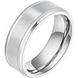 Titan Ringar MdybF Simple Neutral Matte Brushed Ring - Silver