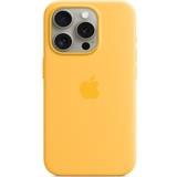 Mobiltillbehör Apple iPhone 15 Pro Silicone Case with MagSafe Sunshine