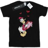 Kalle Anka Barnkläder Disney Donald Duck Love Heart Cotton T-Shirt Black Years