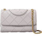 Tory Burch Gråa Handväskor Tory Burch Small Fleming Soft Convertible Shoulder Bag - Bay Gray