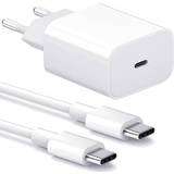 Mobilladdare Batterier & Laddbart Charger for iPhone 15 Adapter + Cable 20W Compatible