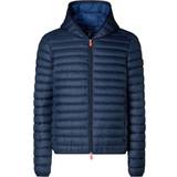 Save The Duck Men's Donald Hooded Puffer Jacket - Navy Blue