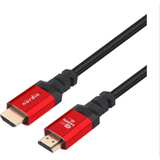 HDMI-kablar - Röda - Skärmad Nördic HDMI-N1007 2.1 HDMI - HDMI M-M 0.5m
