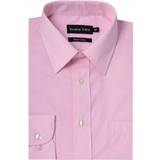 Double Two Herr Kläder Double Two Plus SLX3300 Long Sleeve Shirt Pink Colour: Pink